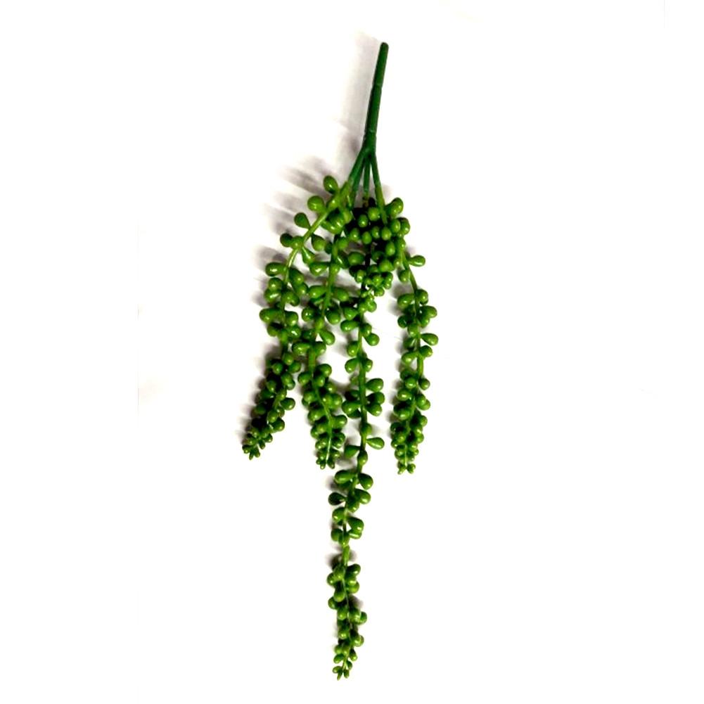 Planta Suculenta Artificial Colgante Realista de Mimbre Sintético para Decoración del Hogar