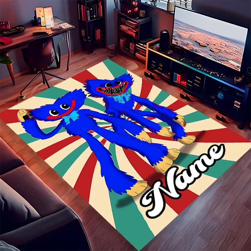 Custom Personalization Poppy Playtime Print Area Rug - Soft, Washable Non-Slip Indoor Mat,Living Room,Home&Office Decorative Rug