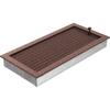 Ventilasjonsdeksel 22x45 kobber med persienner