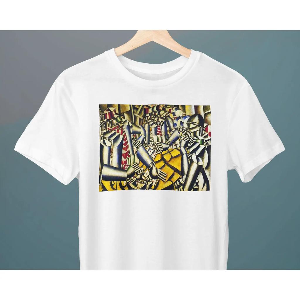 Fernand Leger Cubism Abstract Painting T Shirt Casual Art For Lovers Vintage Graphic Slightly Homme Streetwear Fashion