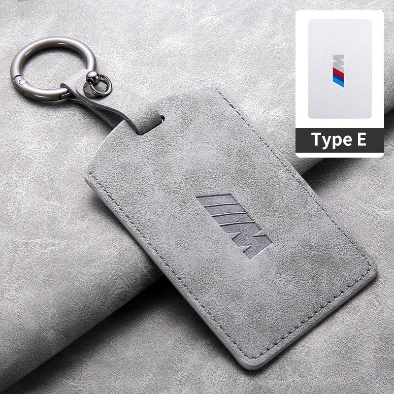 Autocollant de Voiture Chaud 2025 Cuir Daim Étui de Protection Coque pour Clé Intelligente de Voiture NFC Pour BMW Série M 3 5 7 X1 X3 X5 X6