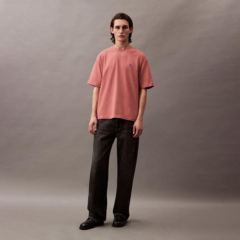 Calvin Klein logo-embroidered T-shirt 40HM229-1