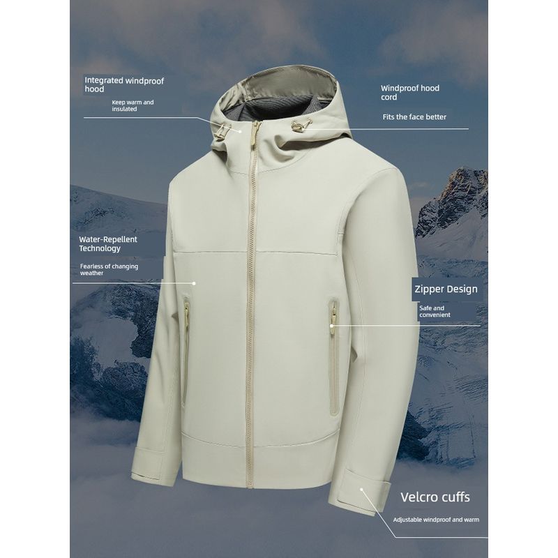 Niaojia Outdoor Soft Shell Outdoor Jacket Coat Men's Spring and Autumn Mountain Windproof Waterproof Export Hiking Hiking Jacket