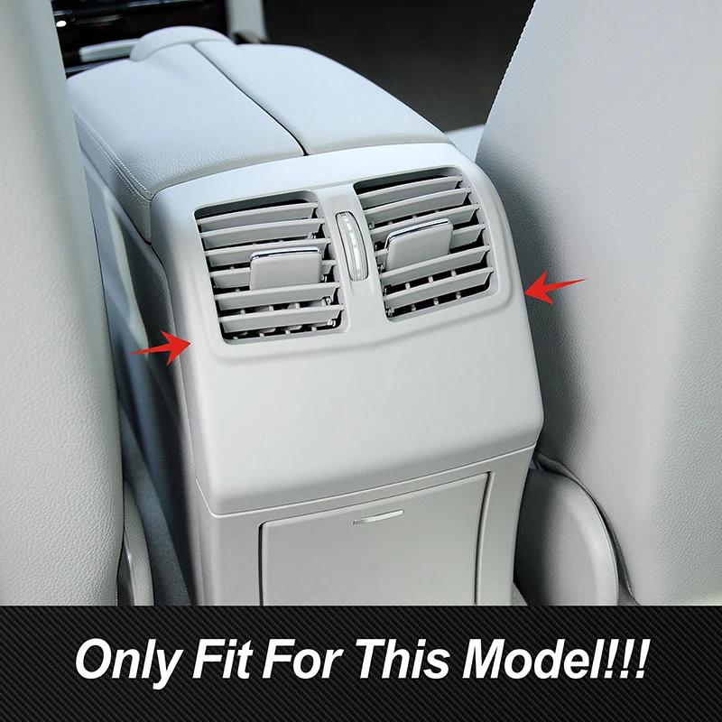 Hot Interior Mouldings For Mercedes Benz E Class W212 2012-2015 Rear Air Condition Outlet Vent Frame Cover Carbon Texture Trim I