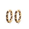 Manchettes d'oreilles en Zircon motif léopard avec divers clous de boucles d'oreilles tendance