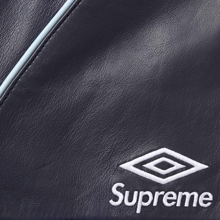 Supreme Umbro Leather Track Jacket Navy