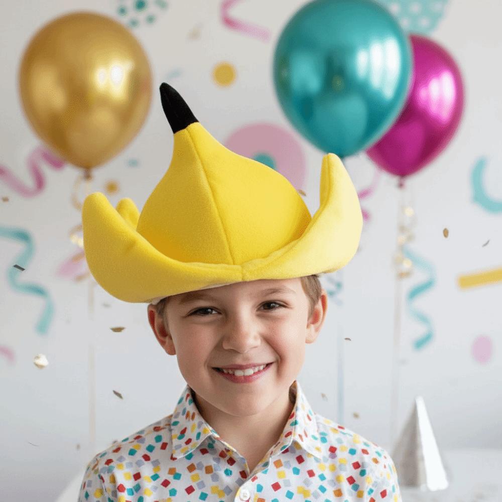 Soft Fabric Funny Fruit Headgear Quirky Cosplay Cap Halloween Carnival Celebration