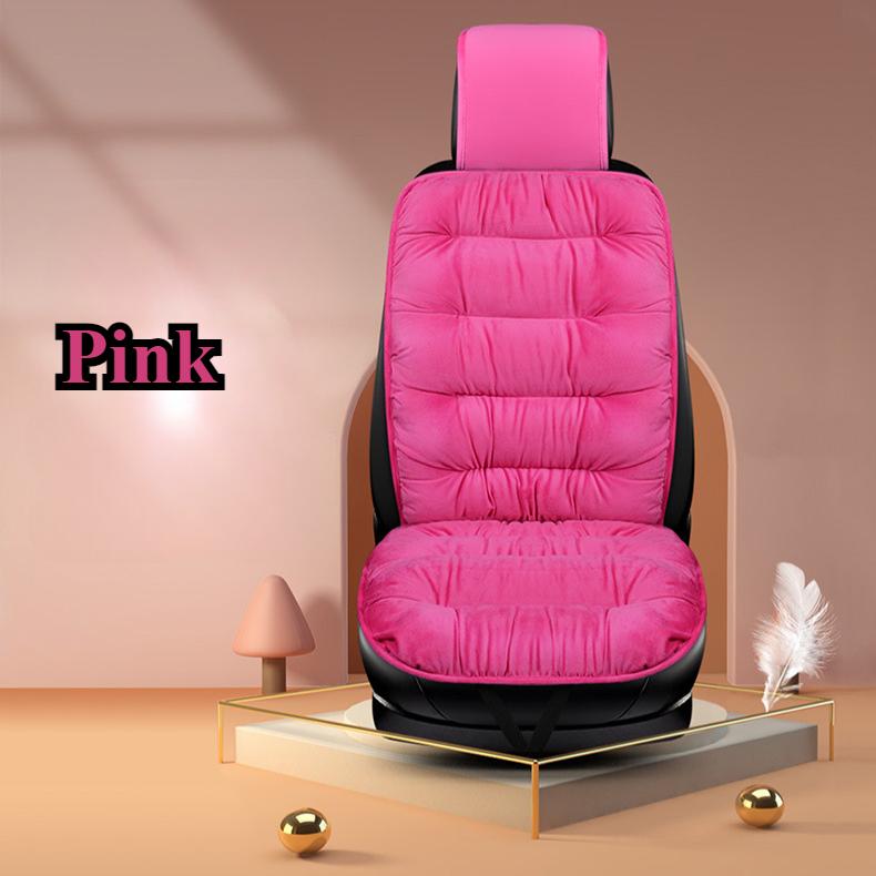 

Зимняя утолщенная пуховая автомобильная подушка, одинарная теплая плюшевая цельная универсальная подушка для сиденья front row single розовый