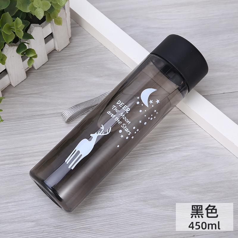Water Bottle Supply Elk Cup Frosted Plastic Cup Portable Sports Water Cup Summer Student Cup Trend Outdoor Space Cup