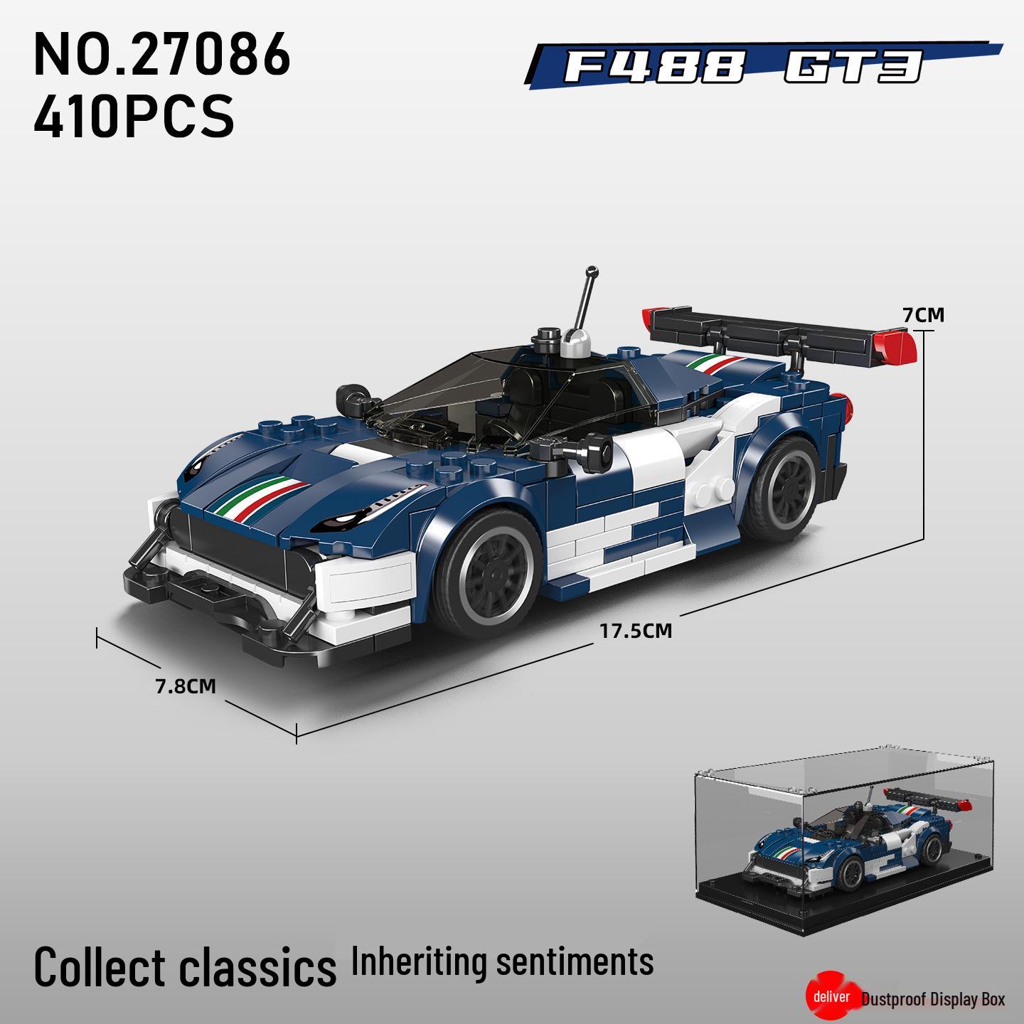Yuxing Model King F488 GT3 Racing Car Building Blocks Set 27086