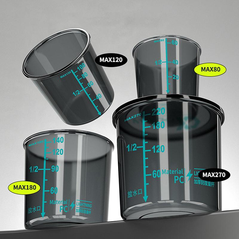Fishing Bait Measuring Cup With Graduations High Transparency Shockproof Thickened Portable Fishing Tackle