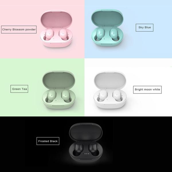 Intelligent noise reduction HIFI sound quality Bluetooth wireless stereo sports headphone microphone with charging case, suitable for smartphones