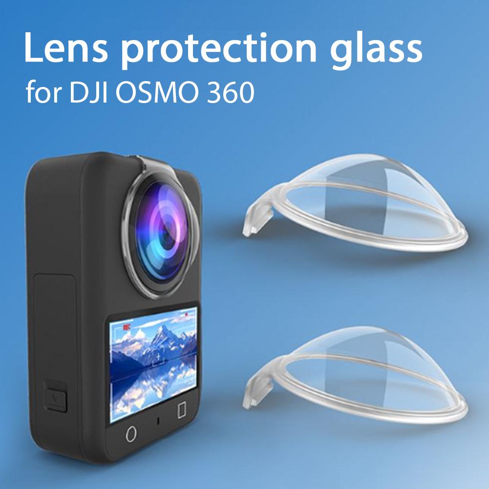 Lens Guards for DJI Osmo 360 Transparent PC Lens Protector Cover Anti-Scratch Panoramic Sports Camera Accessories