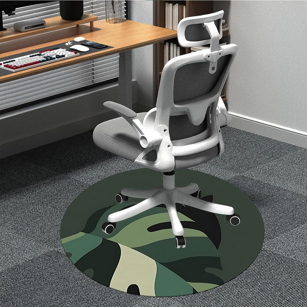 1pc Cat Night Office Round Area Rug, Indoor Mat Suitable For Office, Under Office Chairs Bedroom Living Room Home Decor, Room Deco