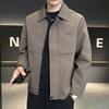 Lapel Jacket Men's Spring and Autumn 2025 New Trend Casual Thin Executive Jacket Men's Spring Clothes