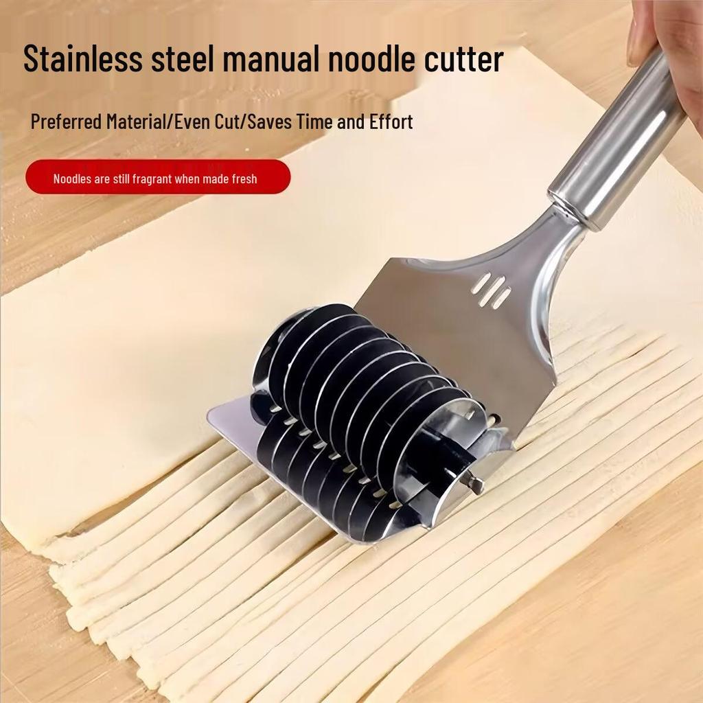 Manual Stainless Steel Noodle Cutter & Dough Tool Set