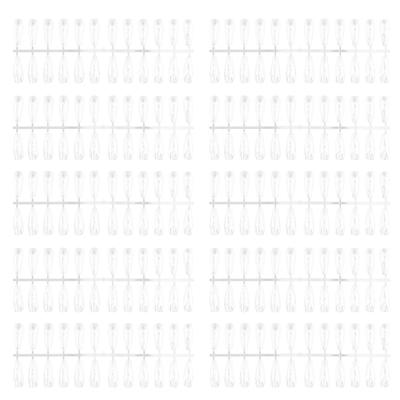 240pcs Nail Swatch Sticks Transparent Nail Art Polish Display Tips Manicure SuppliesLong Trapezoid