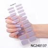 Hot Sell Custom Logo HEMA-Free Gel Polish Nail Stickers New Solid Color Styles Semi Cured Gel Nail Wraps 20 Gel Nail Strips