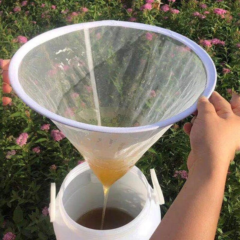 Fiber Beekeeping Honey Strainer Filter Screen Purifier Apiary Equipment Tool Colanders Kitchen Gadget