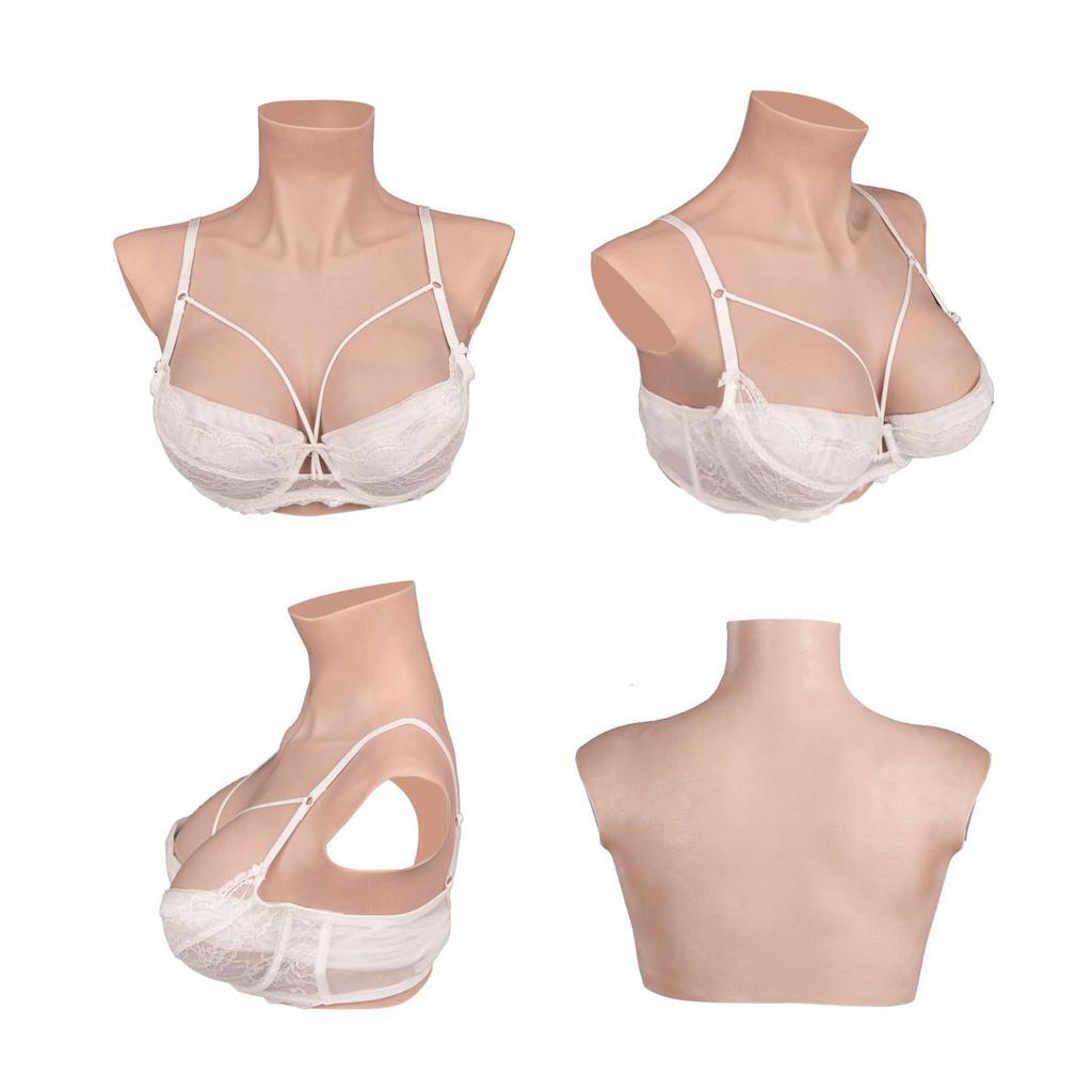 KUMIHO Silicone Breast Artificial Breasts for 9th Generation Realistic Breast Silicone Jiggle Silicone Natural C Cup Form, Crossdressing, Upgrade,