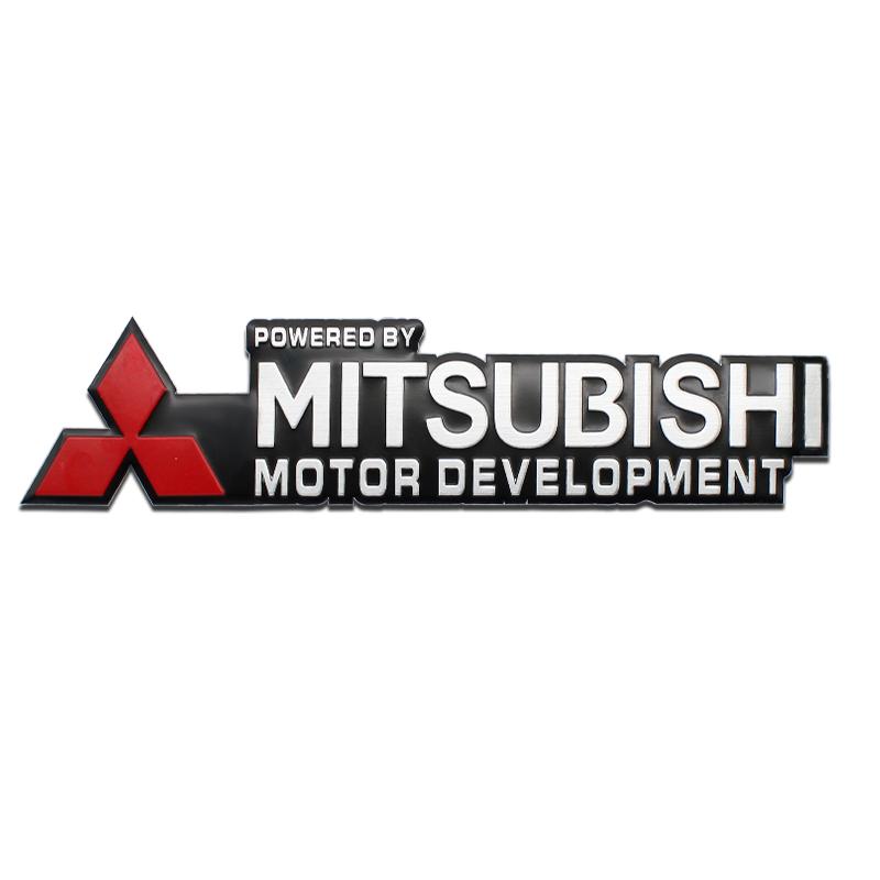3D Metal Aluminum Car Side Fender Sticker Alloy Badge Auto Logo Rear Trunk Decals For Mitsubishi Ralliart ASX Outlander X Lancer RO4