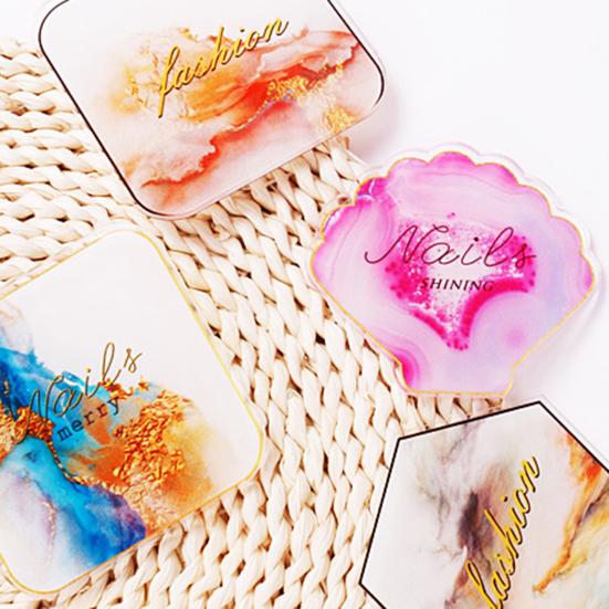Nail Color Palette Natural Multi-functional Acrylic Stylish Nail Art Display Plate for Home