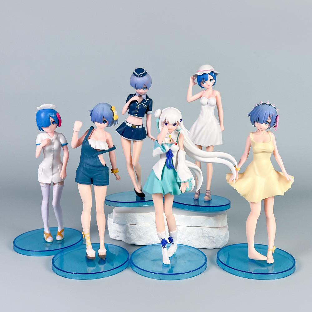 Zero Starting Re Life In Another World Pvc Figurine Rem Emilia Model Decor Toy