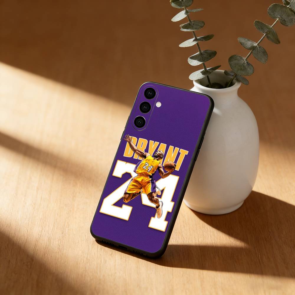 Coque de téléphone K-Kobe B-Bryant 24 Pour Samsung Galaxy A91,80,73,72 ,71,53,52,32 ,31,22,21s,20, Coque Noire Souple