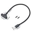 1pc USB Type C Male To Female 90° Angle Panel Mount Screw Connector Data Power Charger Cable for Laptop Tablet Mobile Phone