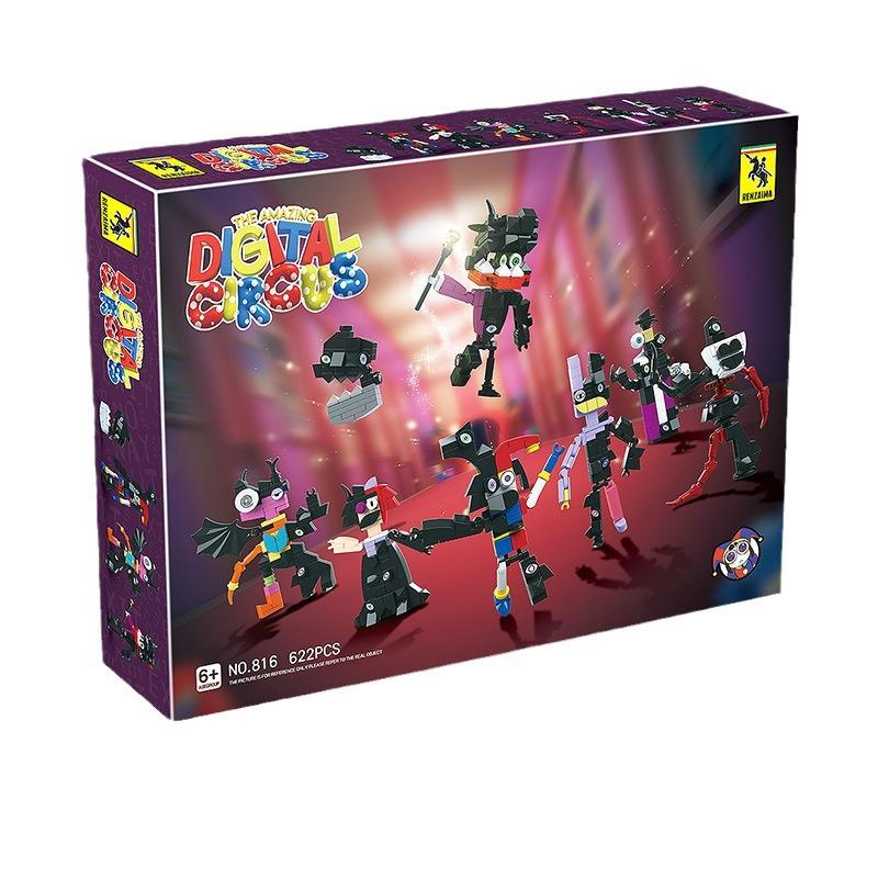 The Digital Amazing Circus Building Blocks Fashion Classic Childrens Toy Puzzle