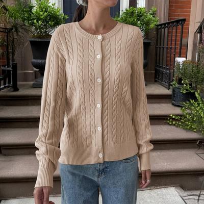 Button-down Shirt Sweater Jacket Women's Autumn and Winter 2025