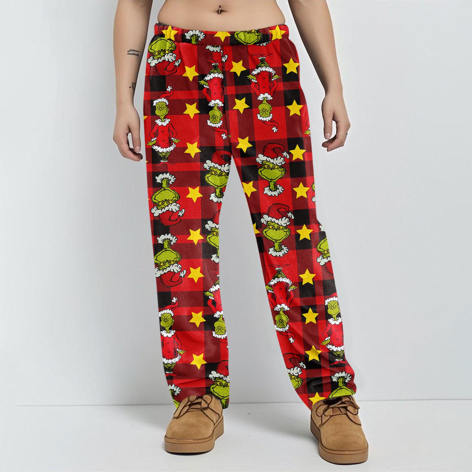 

Пижамные брюки Домашняя одежда Повседневные Брюки на кулиске с эластичной талией Удобные Прямые Брюки для йоги Свободные XL винный