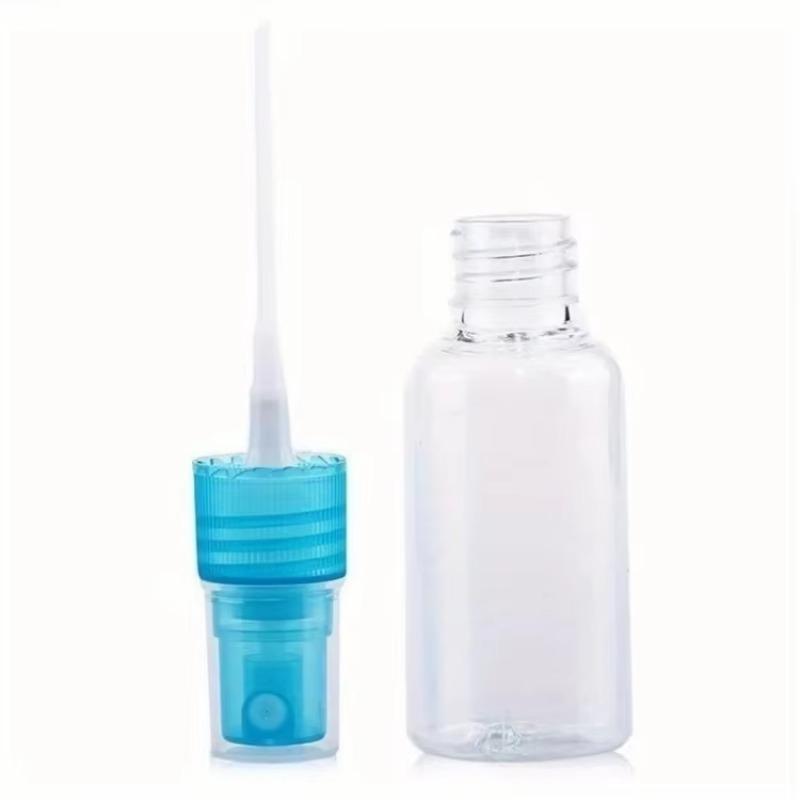 10 Plastic Transparent 50ml Small Spray Bottles for Cosmetics and Skin Care Can Be Reused with Random Colors
