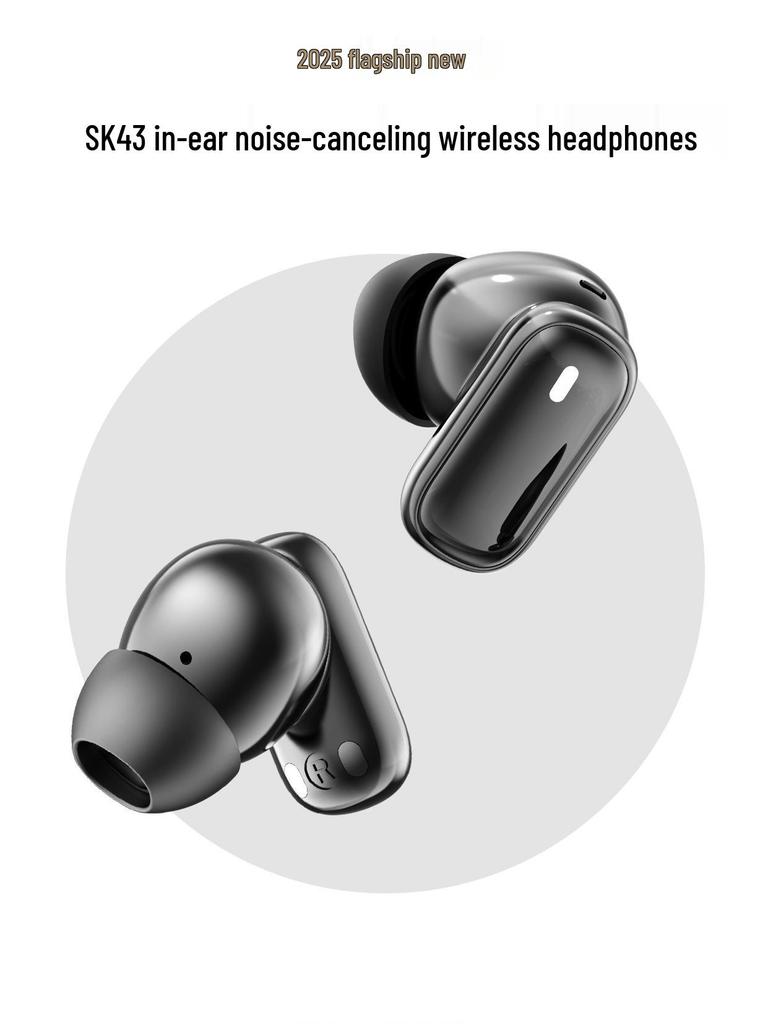 SK43 Wireless Bluetooth Earphones with Active Noise Cancellation, 2025 Model, High Quality, Hot Seller