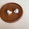 Elegant Heart Stud Earrings for Women - Fashionable, Versatile, Trendy Design Inspired by Internet Celebrities