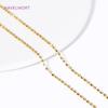 DIY Jewelry Making Chains 18K Gold Plated Brass Beads Chain 2mm Ball Chain For Bracelet Necklace Making Accessories Wholesale