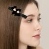 LILYKORI Double Ribbbon Pearl Hair Pin