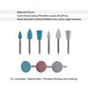 12Pcs/Box Dental Polishing Wheel Set Composite Resin Grinding Polishing Ra Rubber Resin Spiral Polishing Wheel Kit Dentist
