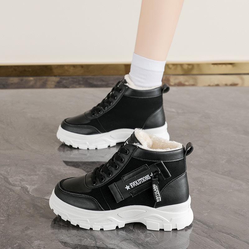 Snow boots 22 new winter velvet thickened Martin boots waterproof, non-slip and warm cotton shoes