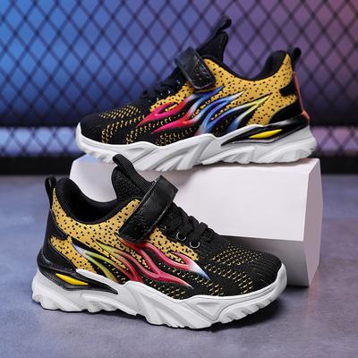 Children's Fashion Sports Shoes Boys Girls Running Outdoor Sneakers Breathable Soft Bottom Kids Casual PU Leather Shoes