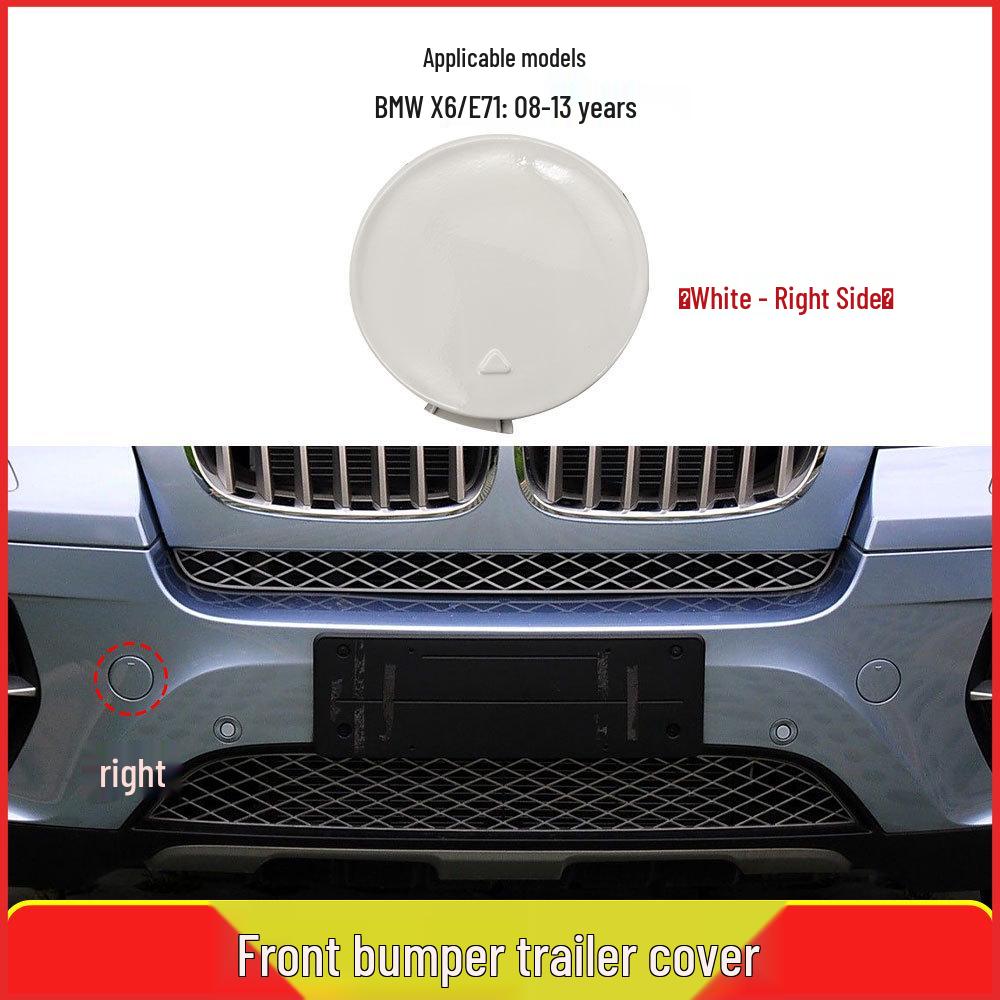 BMW X6 E71 Front Bumper Tow Hook Cover (Part: 51117074459)