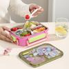 Cute Style Lunch Box With 3 Compartments For School And Office Use