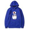 Autumn Winter Solid Color Anime Cat Classic Hoodie Men's Daily Casual Harajuku Hoodie Street Wear Warm Hoodie