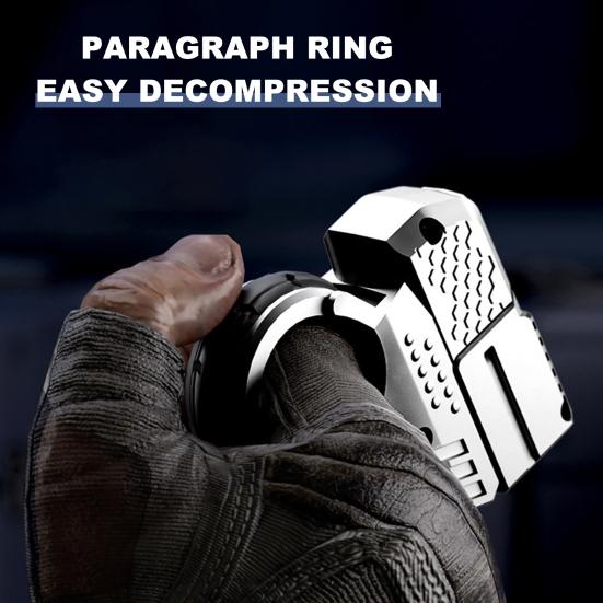 Shooter Spinner Fidget Toy with 20 Rubber Tips Alloy Case Stress Anxiety Relief