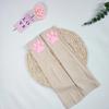 Cute 3D Silicone Pink Cat Claw Paw Pads Soft Fingerless Fluffy Sun Protection Cool Sleeves Cute Gloves Long Tube for Women