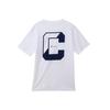 Champion Short Sleeve Crew Graphic Logo SHORT SLEEVE White T-Shirt, Neck, 100% Cotton, Print, T-SHIRT, Men's Basic, C3-B339, Men's,