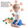 Children Puzzle Pull Up Carrots Game Toy Baby Early Education Wooden Carrot Shape Matching Sensory Toys Montessori Learning Toys