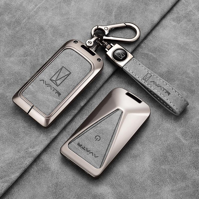 For AVATR 07 06 11 12 Zinc Alloy Key Cover Key TPU Anti-Scratch Key Case Protector Cover Premium Keychain Buckle Car Accessories