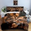 Lions affectionately nuzzling. Bedding Duvet cover sets Duvet covers Pillowcases gifts (1 * Duvet Cover 2 * Pillowcases, without duvet insert)