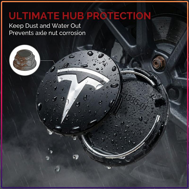 4Pcs 56MM Car Emblem Wheel Center Hub Cap Covers Auto Rim Cover For Tesla Model S Model X Model Y Model 3 Roadster SpaceX Accessory